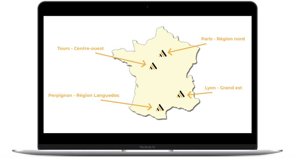 Présence des formateurs Elantys en France